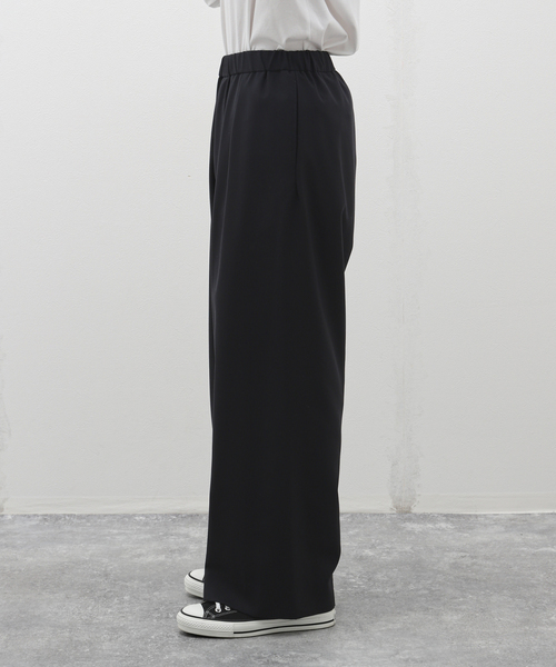 EDIFICE LA BOUCLE（エディフィスラブークル）の「LA BOUCLE (ラブークル) テックウール ワイド パンツ（スラックス・メンズ・ブラウン/グレー/ネイビー・3/2）」の6枚目の写真