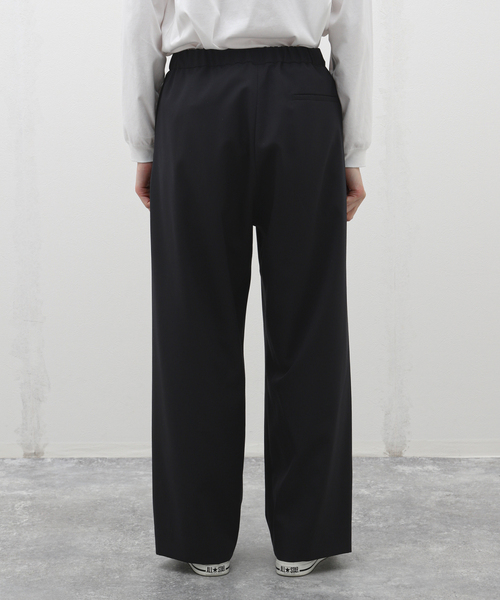 EDIFICE LA BOUCLE（エディフィスラブークル）の「LA BOUCLE (ラブークル) テックウール ワイド パンツ（スラックス・メンズ・ブラウン/グレー/ネイビー・3/2）」の7枚目の写真