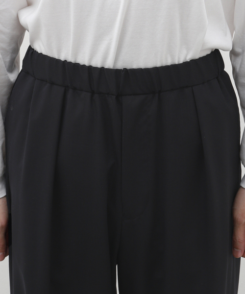 EDIFICE LA BOUCLE（エディフィスラブークル）の「LA BOUCLE (ラブークル) テックウール ワイド パンツ（スラックス・メンズ・ブラウン/グレー/ネイビー・3/2）」の8枚目の写真