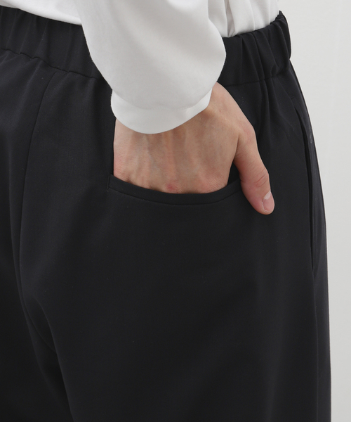 EDIFICE LA BOUCLE（エディフィスラブークル）の「LA BOUCLE (ラブークル) テックウール ワイド パンツ（スラックス・メンズ・ブラウン/グレー/ネイビー・3/2）」の10枚目の写真