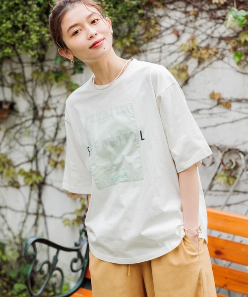 studio CLIP（スタディオクリップ）の「アソートロゴTシャツ（Tシャツ/カットソー・レディース・ライトグレー/オフホワイト/ブラック/アイボリー/ライトブルー/イエロー/ピンク・FREE）」の5枚目の写真