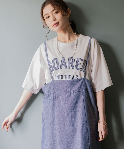 studio CLIP（スタディオクリップ）の「アソートロゴTシャツ（Tシャツ/カットソー・レディース・ライトグレー/オフホワイト/ブラック/アイボリー/ライトブルー/イエロー/ピンク・FREE）」の8枚目の写真