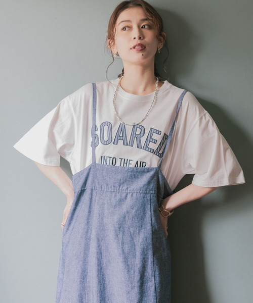 studio CLIP（スタディオクリップ）の「アソートロゴTシャツ（Tシャツ/カットソー・レディース・ライトグレー/オフホワイト/ブラック/アイボリー/ライトブルー/イエロー/ピンク・FREE）」の10枚目の写真