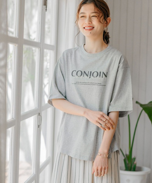 studio CLIP（スタディオクリップ）の「アソートロゴTシャツ（Tシャツ/カットソー・レディース・ライトグレー/オフホワイト/ブラック/アイボリー/ライトブルー/イエロー/ピンク・FREE）」の15枚目の写真