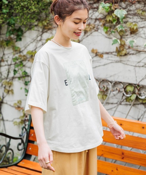 studio CLIP（スタディオクリップ）の「アソートロゴTシャツ（Tシャツ/カットソー・レディース・ライトグレー/オフホワイト/ブラック/アイボリー/ライトブルー/イエロー/ピンク・FREE）」の21枚目の写真