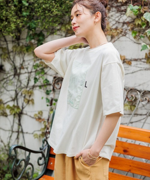 studio CLIP（スタディオクリップ）の「アソートロゴTシャツ（Tシャツ/カットソー・レディース・ライトグレー/オフホワイト/ブラック/アイボリー/ライトブルー/イエロー/ピンク・FREE）」の22枚目の写真