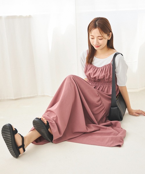 mysty woman（ミスティウーマン）の「ラメ2WAYインナープルオーバー　128890（Tシャツ/カットソー・レディース・ブラック/オフホワイト/ピンク・FREE）」の9枚目の写真