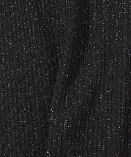 mysty woman（ミスティウーマン）の「ラメ2WAYインナープルオーバー　128890（Tシャツ/カットソー・レディース・ブラック/オフホワイト/ピンク・FREE）」の12枚目の写真