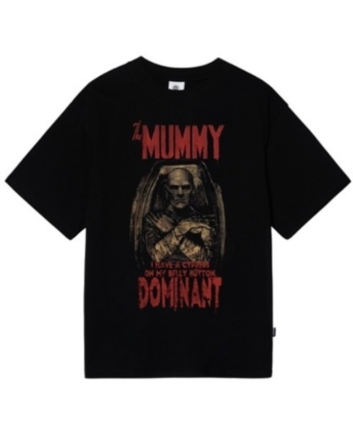 DOMINANT(ドミナント)の「韓国ブランド DOMINANT ドミナント Unisex MUMMY Printing Embroidery Overfit T-Shirt プリントT 半袖Tシャツ 半袖トップス グラフィックTシャツ ロゴTシャツ 韓国ファッション 韓国ストリート ストリートファッション(Tシャツ/カットソー・メンズ・ブラック・XL/L)」の5枚目の写真