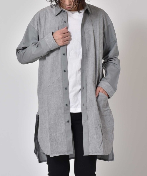 【セール】long shirts（シャツ/ブラウス）｜meagratia（メアグラーティア）