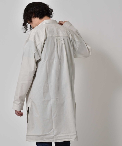 meagratia（メアグラーティア）の「long shirts（シャツ/ブラウス・レディース・アイボリー/グレー・2/3/4）」の8枚目の写真