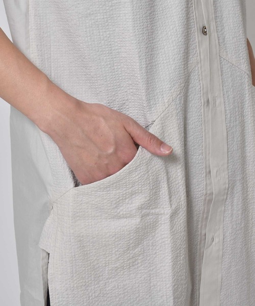 meagratia（メアグラーティア）の「long shirts（シャツ/ブラウス・レディース・アイボリー/グレー・2/3/4）」の10枚目の写真