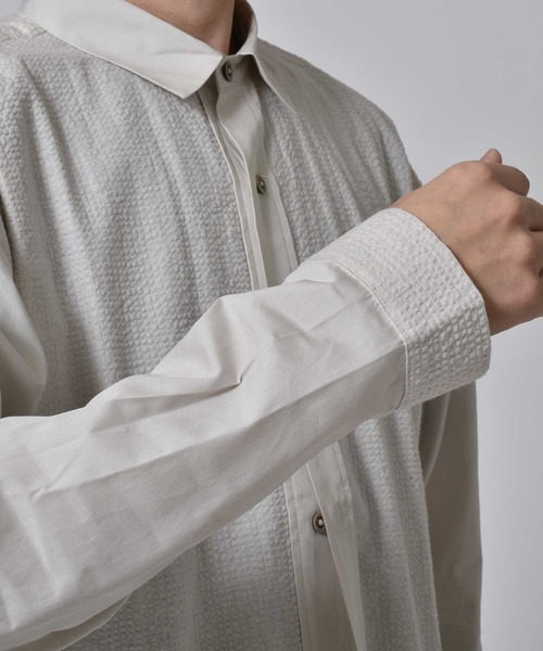 meagratia（メアグラーティア）の「long shirts（シャツ/ブラウス・レディース・アイボリー/グレー・2/3/4）」の9枚目の写真