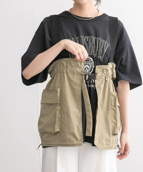 KBF（ケイビーエフ）の「2WAYハンティングベスト（ベスト・レディース・カーキ/アイボリー・ONE）」の10枚目の写真