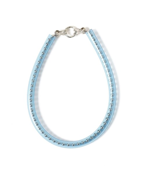 BEAMS BOY（ビームスボーイ）の「PIKE / 別注 クリア ブレスレット（ブレスレット・レディース・ブルー/イエロー/ホワイト/ピンク・ONE SIZE）」の2枚目の写真