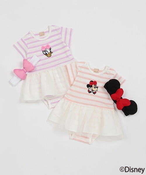 petit main(プティマイン)の「【Disney】ヘアバンドつきロンパース(ロンパース・キッズ・ピンク/ラベンダー・80cm/70cm)」の3枚目の写真