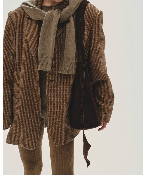 トゥデイフル　100パーセントウールジャケット Wool100% Check Jacket（テーラードジャケット）｜TODAYFUL