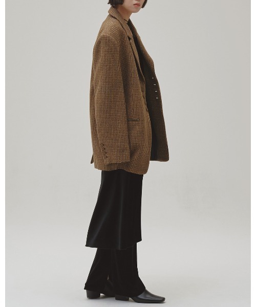 TODAYFUL(トゥデイフル)の「Wool100% Check Jacket(テーラードジャケット・レディース・キャメル・36inch/38inch)」の21枚目の写真