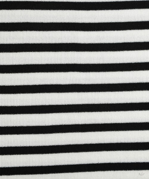 La-gemme(ラジェム)の「ハート刺繍リンガーサマーニット(ニット/セーター・レディース・ホワイト×ブラック/ブラック/ホワイト・フリー)」の4枚目の写真