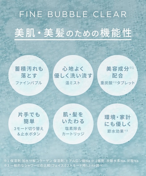 SALONIA サロニア ファインバブルクリア セット（美容器具）｜SALONIA