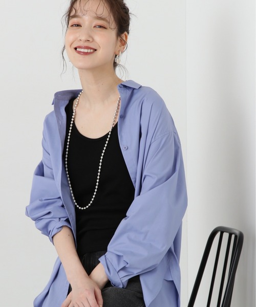 N.（N. Natural Beauty Basic）（エヌエヌナチュラルビューティーベーシック）の「テレコタンクトップ（タンクトップ・レディース・ブラック/オフホワイト/ベージュ・MEDIUM）」の13枚目の写真