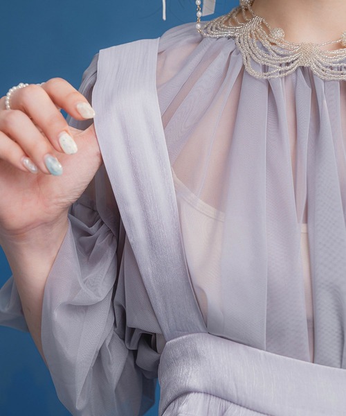 miolite(ミオライト)の「サス付き フリル スカート miolite(スカート・レディース・グレー/ベージュ・M)」の20枚目の写真
