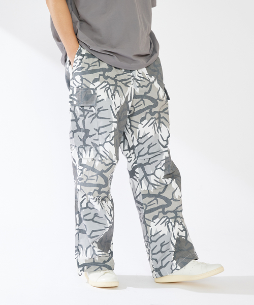 【セール】CAMOUFLAGE CARGO PANTS（カーゴパンツ）｜B.C STOCK（ベーセーストック）