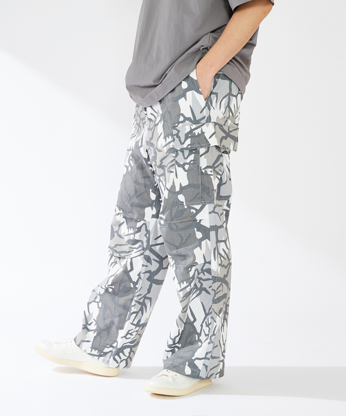 【セール】CAMOUFLAGE CARGO PANTS（カーゴパンツ）｜B.C STOCK（ベーセーストック）