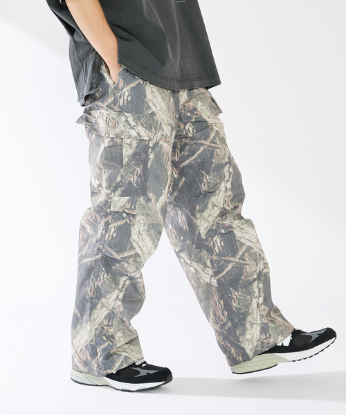 【セール】CAMOUFLAGE CARGO PANTS（カーゴパンツ）｜B.C STOCK（ベーセーストック）