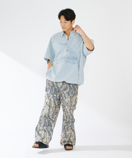 【セール】CAMOUFLAGE CARGO PANTS（カーゴパンツ）｜B.C STOCK（ベーセーストック）