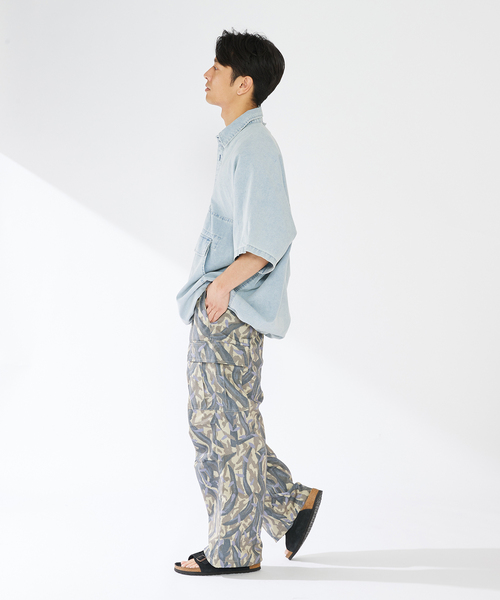 【セール】CAMOUFLAGE CARGO PANTS（カーゴパンツ）｜B.C STOCK（ベーセーストック）