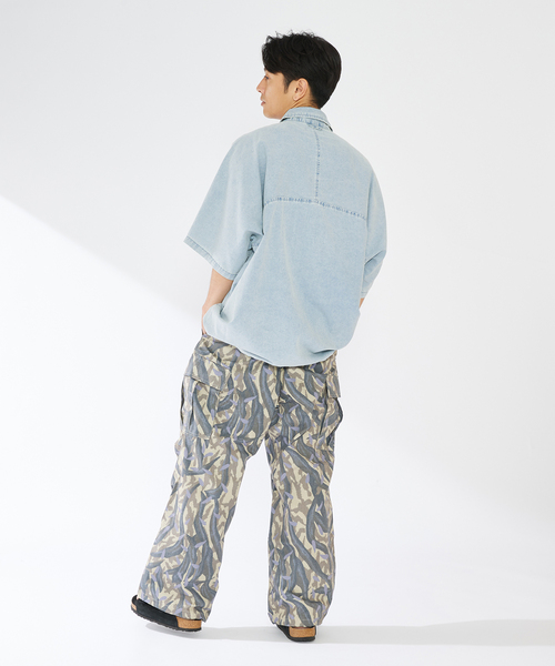【セール】CAMOUFLAGE CARGO PANTS（カーゴパンツ）｜B.C STOCK（ベーセーストック）