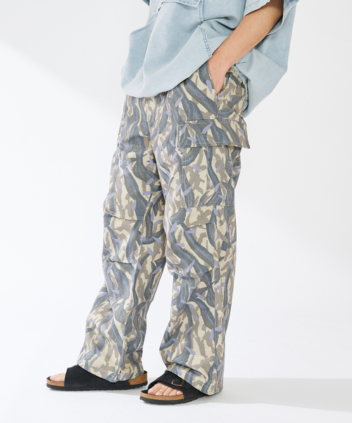 【セール】CAMOUFLAGE CARGO PANTS（カーゴパンツ）｜B.C STOCK（ベーセーストック）