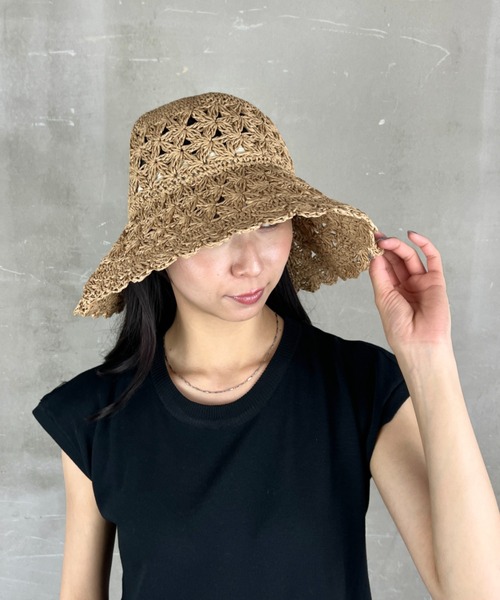 coeur femme　トゥモローランド　つば広ペーパーハット 楽天市場】【28h限定10%off】つば広帽子 ペーパーハット 帽子