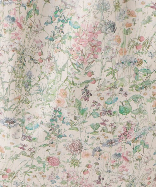 【新品】 Afternoon Tea ⿻ リバティ ドロストワンピース 花柄 新品】 Afternoon Tea ⿻ リバティ ドロストワンピース 花柄