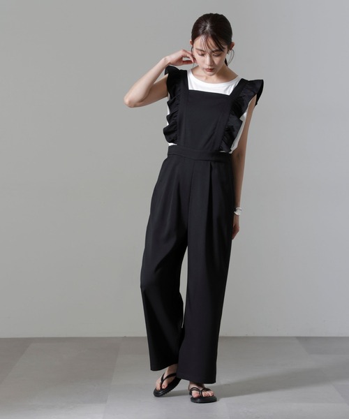 INGEBORG インゲボルグ ネイビー サロペット オールインワン