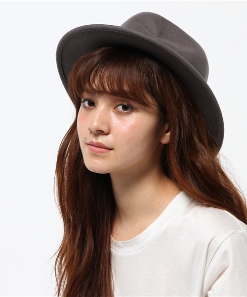 Discoat Parisien（ディスコートパリシアン）の「フェルト中折れハット（ハット・レディース・グレー/ベージュ/ブラック・ﾌﾘ-）」の10枚目の写真