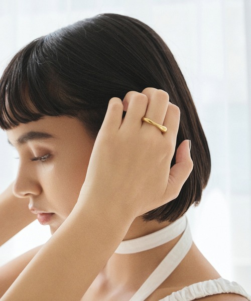 CENE（セネ）の「【CENE】セネ/トライアングルリング（リング・レディース・ゴールド/シルバー・9号/11号/13号）」の5枚目の写真