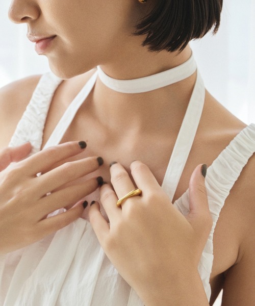 CENE（セネ）の「【CENE】セネ/トライアングルリング（リング・レディース・ゴールド/シルバー・9号/11号/13号）」の4枚目の写真