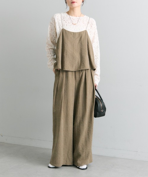 PUAL CE CIN セットアイテム 両面起毛ビスチェ➕パンツセット PUAL CE CIN（ピュアルセシン）の「【2点セット】両面起毛ビスチェ+