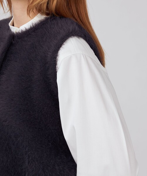 BALLSEY（ボールジィ）の「フェザーヤーン ペプラムベスト（ベスト