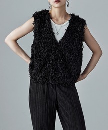 【返品不可】 ベスト（ブラック/黒色系・フリンジ）ファッション通販 - ZOZOTOWN トップス