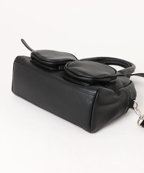 RAGEBLUE（レイジブルー）の「2WAY/ダブルポケットハンドバッグ（ショルダーバッグ・レディース・ブラック・FREE）」の18枚目の写真