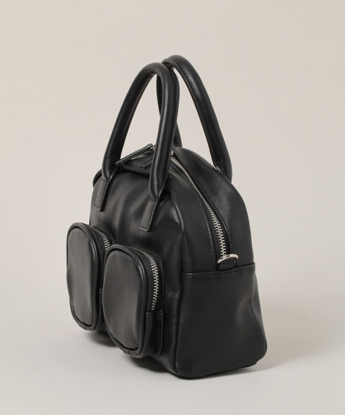 RAGEBLUE（レイジブルー）の「2WAY/ダブルポケットハンドバッグ（ショルダーバッグ・レディース・ブラック・FREE）」の8枚目の写真