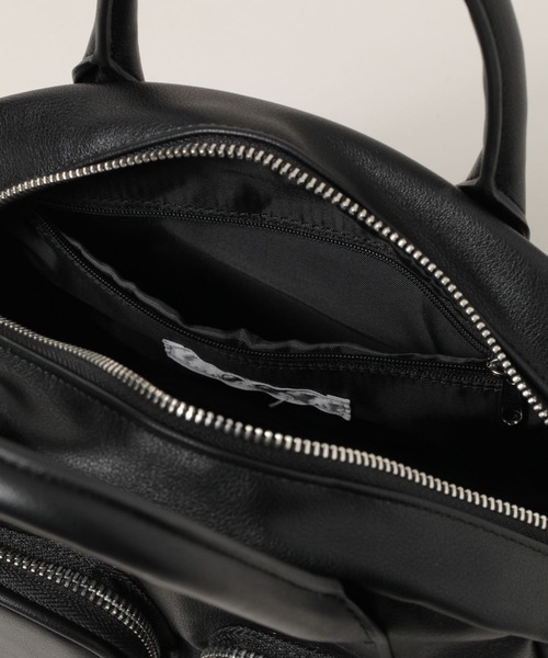 RAGEBLUE（レイジブルー）の「2WAY/ダブルポケットハンドバッグ（ショルダーバッグ・レディース・ブラック・FREE）」の12枚目の写真