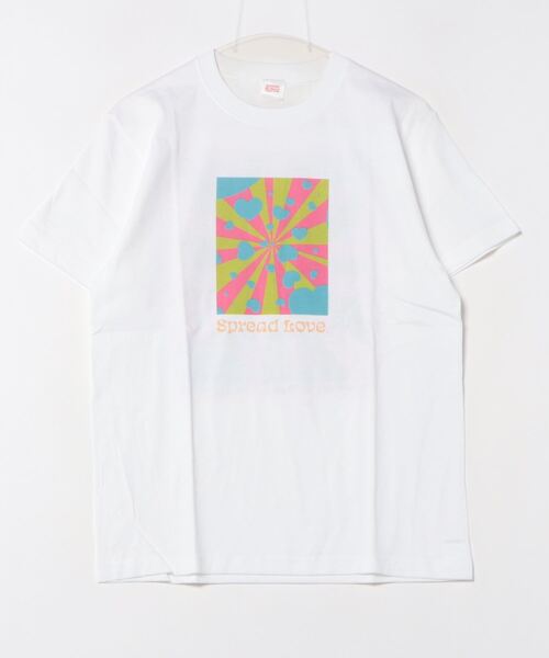 B.I.D.(ビーアイディー)の「《Spread Love》オリジナルプリント S/S T(Tシャツ/カットソー・レディース・ブラック/ホワイト・LARGE/MEDIUM/SMALL)」の2枚目の写真