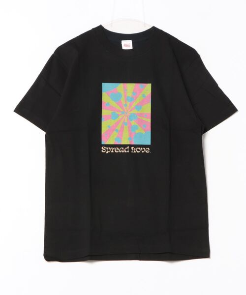 B.I.D.(ビーアイディー)の「《Spread Love》オリジナルプリント S/S T(Tシャツ/カットソー・レディース・ブラック/ホワイト・LARGE/MEDIUM/SMALL)」の1枚目の写真
