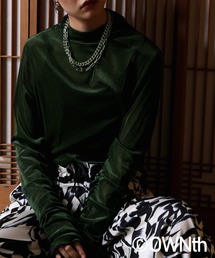 OWNth（オンス）の「ベルベットシアーギャザートップス（Tシャツ/カットソー）」