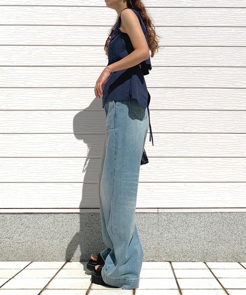 Q（キュー）の「バックオープンブラウス（シャツ/ブラウス・レディース・アイボリー/ネイビー・MEDIUM）」の13枚目の写真