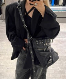 Theater code | belt design shoulder bag / ベルトデザイン ショルダーバッグ Y2K(ショルダーバッグ)